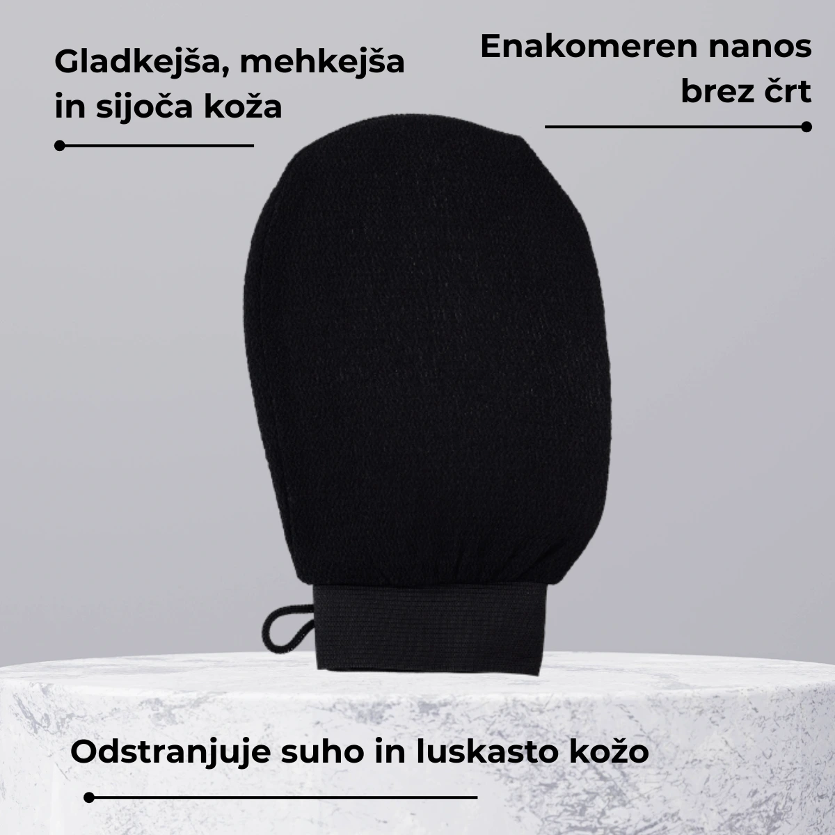 Belleja piling rokavica za telo - slika 4